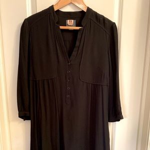 Maeve little black dress from Anthropology - size 4. 3/4 sleeves. Worn once. EUC